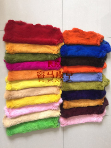 Factory Wholesale Dyed Rabbit Fur Skins
