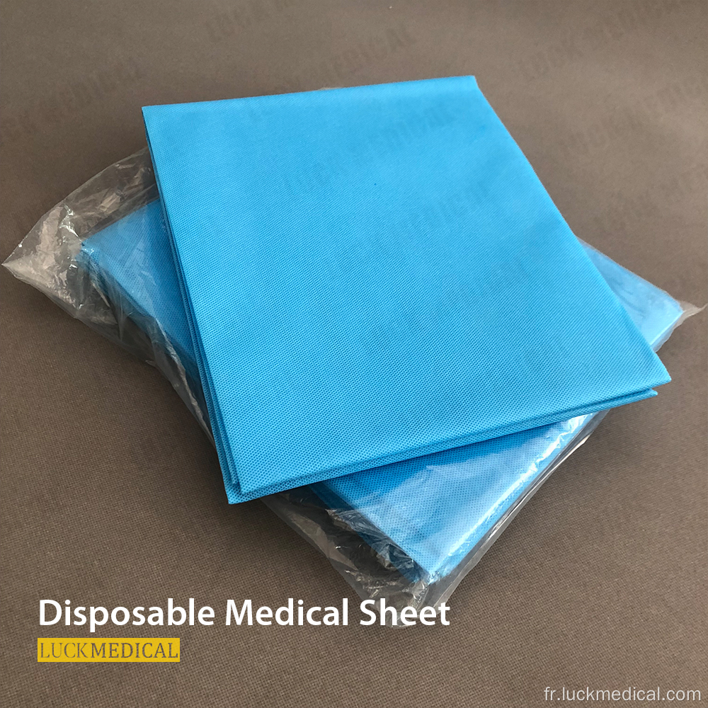 Feuille bleue non tissée médicale jetable