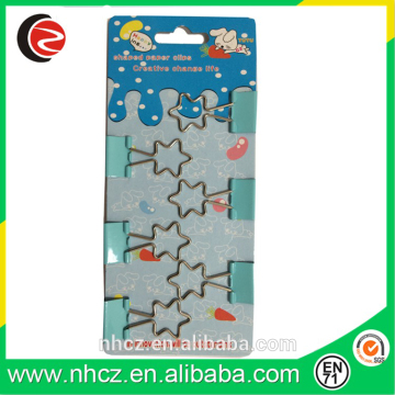 Small Little Star Shaped Binder Clips