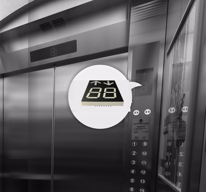 customized 7 segment elevator display variable message display use for elevator and parking lot
