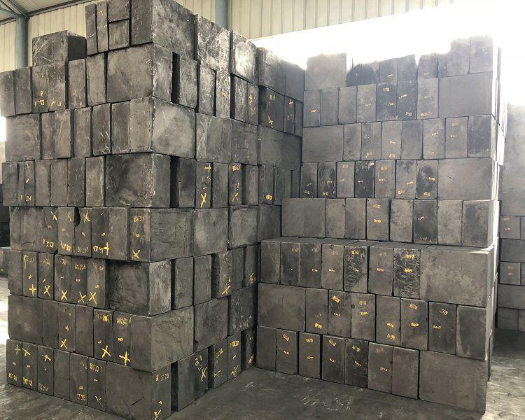 High purity extruded graphite block