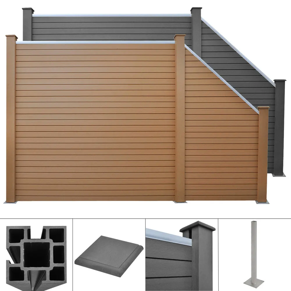 Modern Design Outdoor Garden Privacy Fencing Trellis WPC Composite Fence
