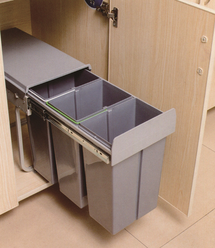 compost bin kitchen plastic pull out garbage bin