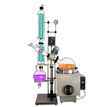 Vacuum rotary evaporator with chiller and vacuum pump