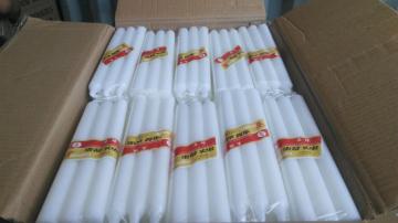 Long white household candles for Madagascar