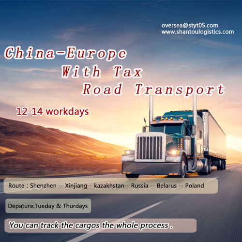 Transport routier rapide de Shenzhen vers l&#39;Europe