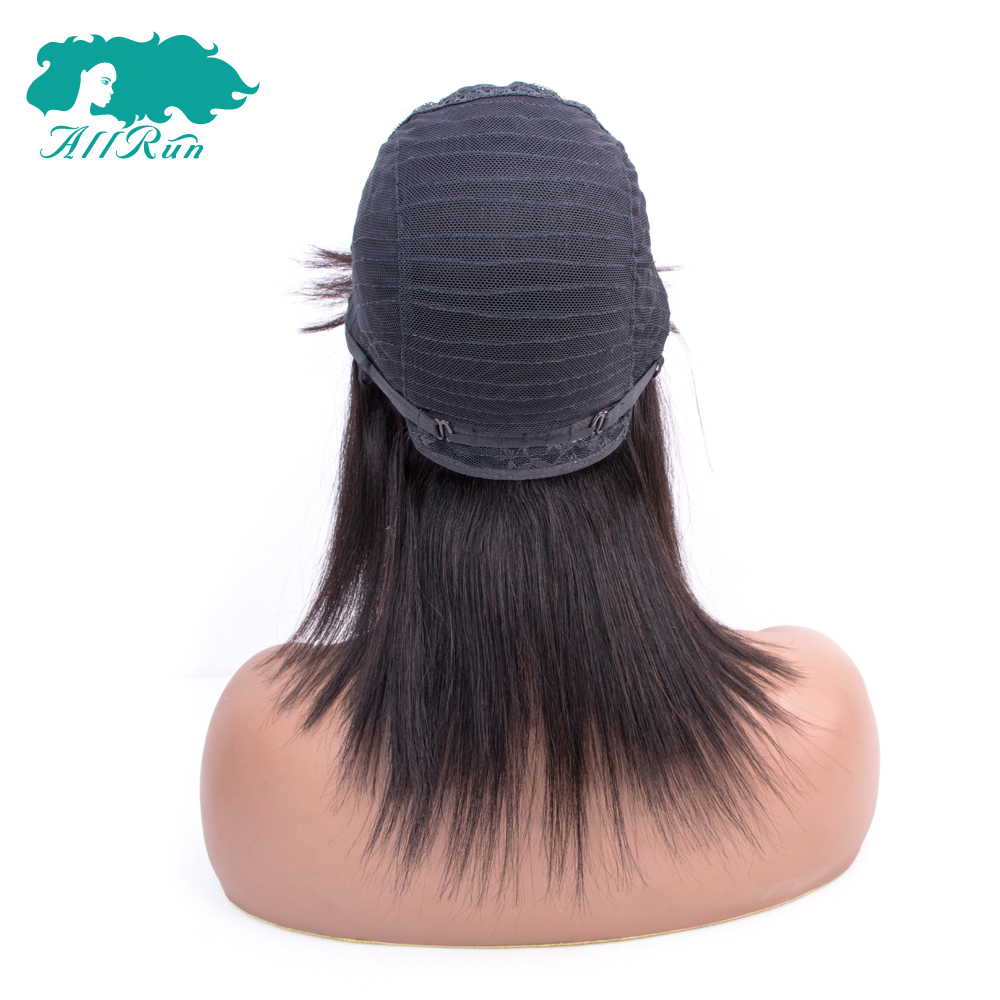 Soft And Cheap Machine 10A Nature Color Straight Wigs With Bang 12 Inch Brazilian Hair Wholesale In Stock,100% Human Hair