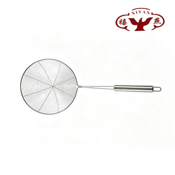 Stainless Steel Round Strainer with Large Round Handle