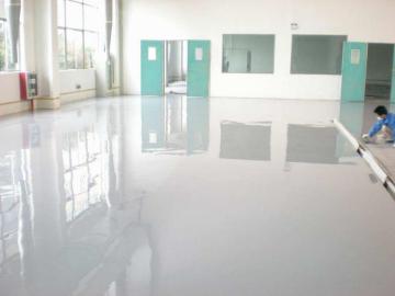 Workshop high strength epoxy self-flowing flat paint