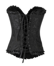 2016 hot Bustier Tops & black color sexy overbust corsets for women