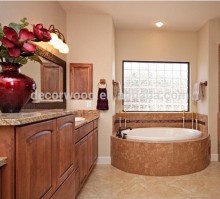 French style bathroom vanity cabinet with ceramic basin
