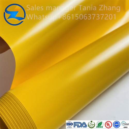 High quality customizable yellow PVC film