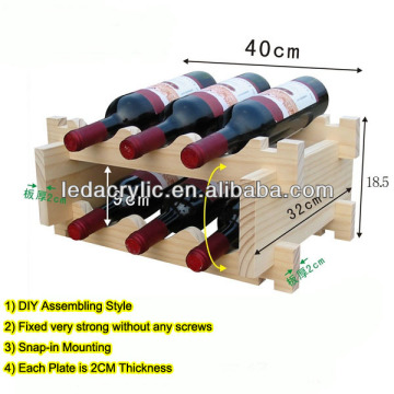 Stackable Wood Wine Rack