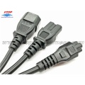 molded waterproof M12 cable with 1to3 split SR