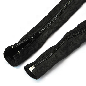 Cable management sleeve with zipper