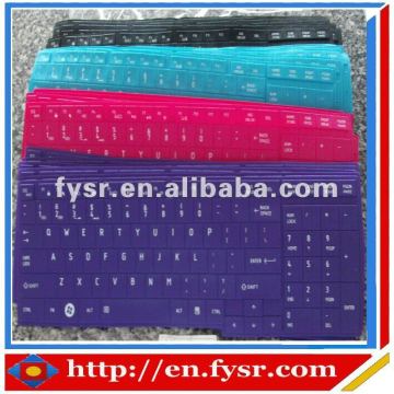 colored laptop keyboard skin ;laptop protector skin