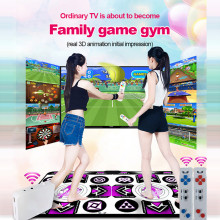 Double User Dance Mats For TV PC Computer Non-Slip Dance Step Pads Sense Game English Flash Light Guide Double Dance Mat #LR4