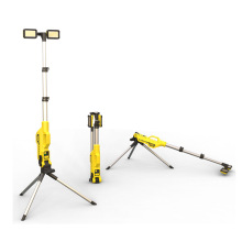 8100 Lumen Rechargeable LED Work Light with Stand, Portable Cordless Work Light with 2 Powerful Adjustable LED Lamps