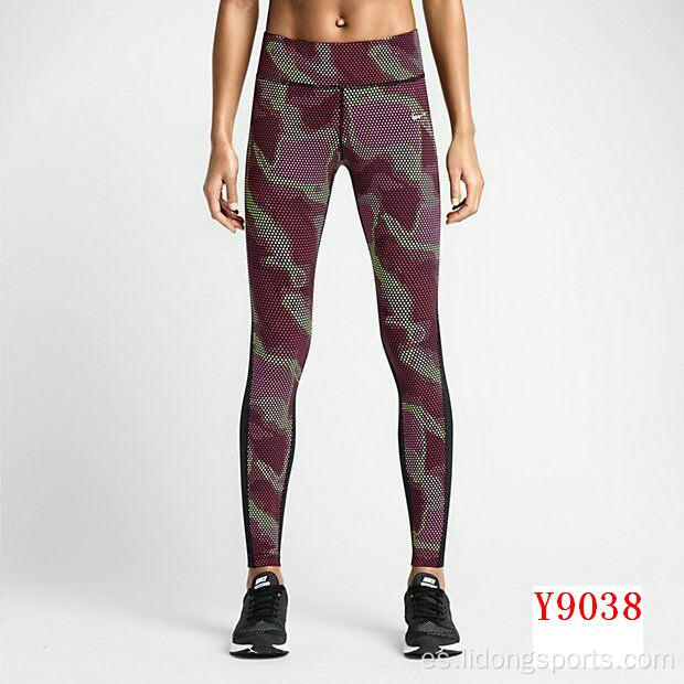 3/4 Pantallas de yoga de entrenamiento Legging para mujeres