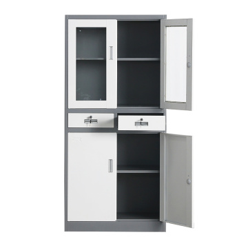 Armoires de rangement hautes utilitaires avec étagères et tiroirs