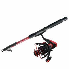 Wholesale Glass Telescopic Fishing Rod and Reel Combo Sets 1.8m-3.6m