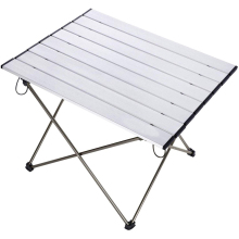 Aluminum lightweight portable folding travel table