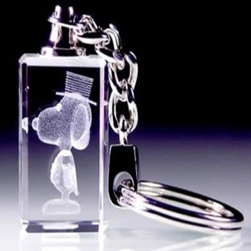 Cute Snoopy crystal key chain for gifts cartoon crystal key ring