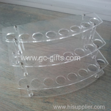 Arc Progression Of Transparent Acrylic Display Rack?