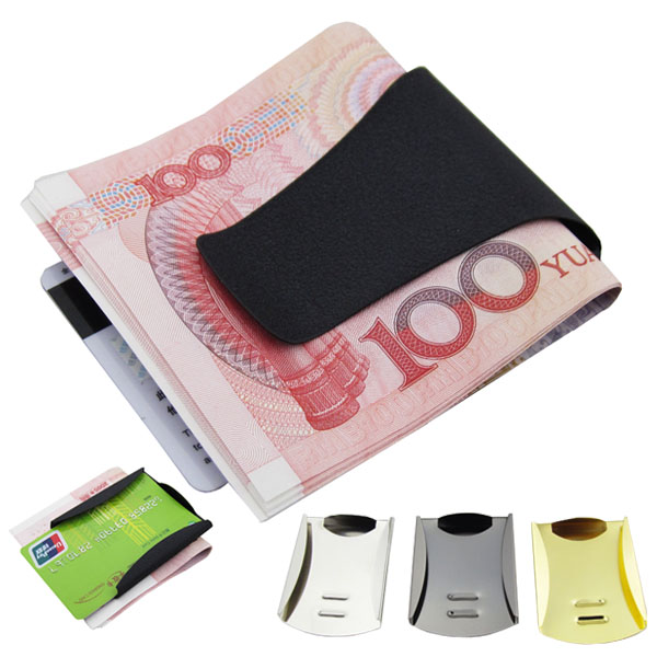 Stainless Steel Money Clip (JJ-SS-MC11-01(matt black)-)