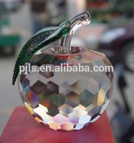 Nice paperweight crystal apple & crystal gifts best selling crafts 2015 gifts