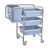 Multi-purpose Triple Trolleys for Hotels