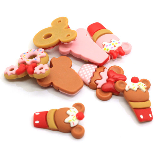 Kawaii Simulation Cookies Flatback Résine Nourriture Cabochon Pour Téléphone Déco Cheveux Arc Bricolage Scrapbook Embellissement