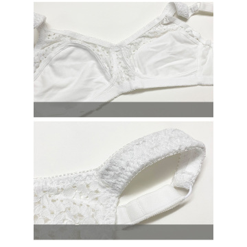 Soutien-gorge grande taille en dentelle fleurie