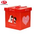 Four-color square gift packaging paper box