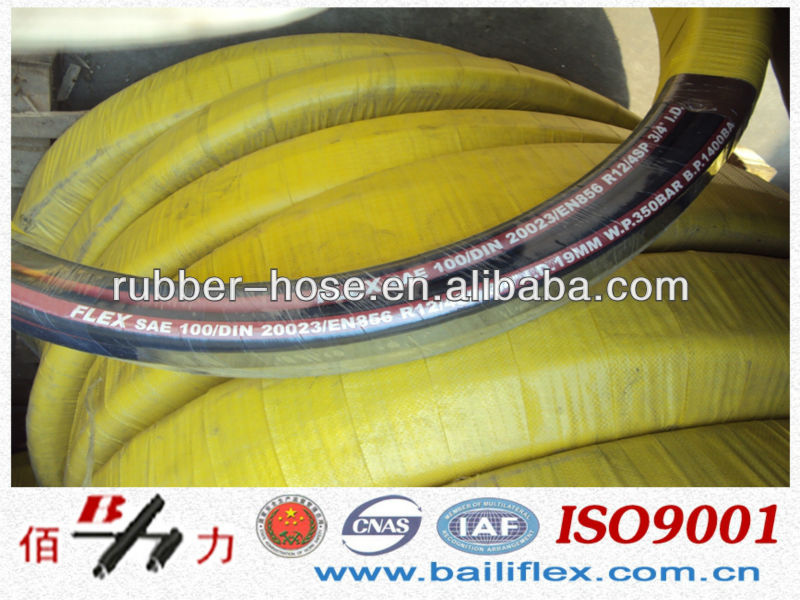 (EN 856 4SP - SAE 100 R9 - DIN 20023 4SP Standard) Hydraulic Hose made in bailihose company, China