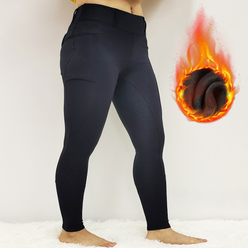 Winter High Waist Fleece Equestrian Clothing Breeches