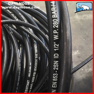 wire braid flexible black smooth surface hose