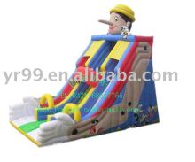 Attractive inflatable clown slide