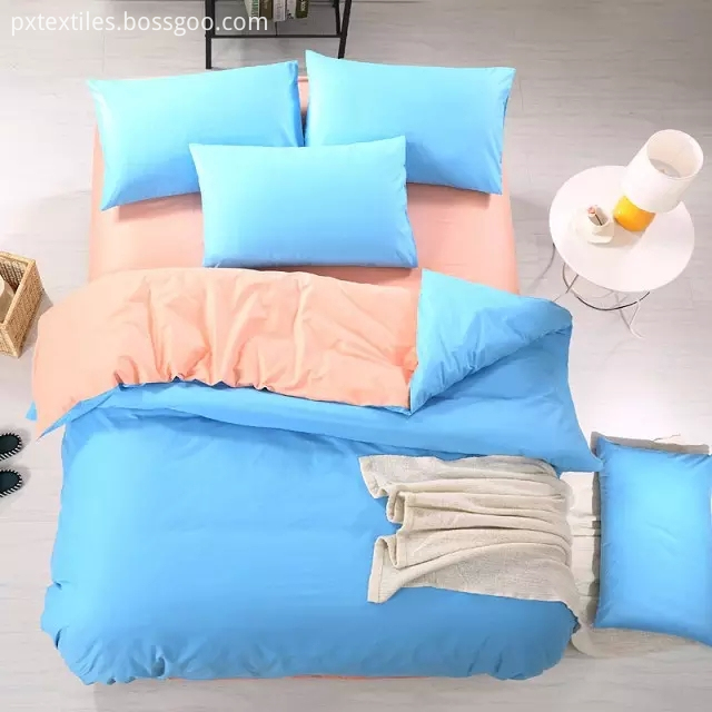  Solid Polyester Bed Cover Set