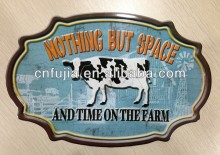 outdoor vintage metal signs, no fading auminum signs with factory price