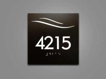 Custom Apartment Door Numbers Door Number Sign