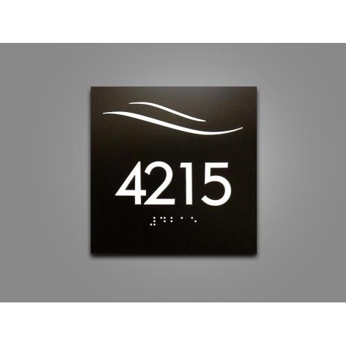 Custom Door Number Sign Hotel Room Number Plates