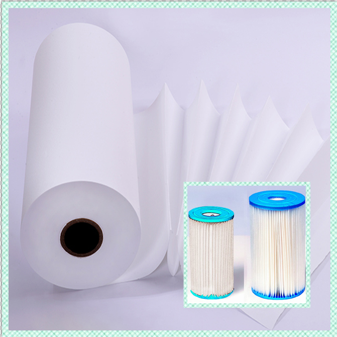 Papel de filtro de aire automático de hepa hepa spunbond