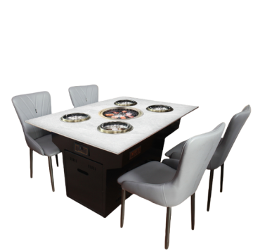 Self-service small hot pot table