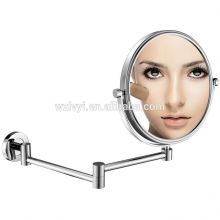 New hotsale exquisite handled bathroom oval cosmetic wall-mounted mirror