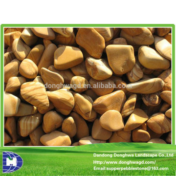 Decorative brown polished types of cobblestones Size 15-80mm