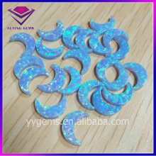 Ethiopian Blue Moon Shape Synthetic Opal Gemstone Price