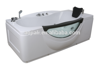 Customized Design Massage White Corner One Person Corner Bathtub