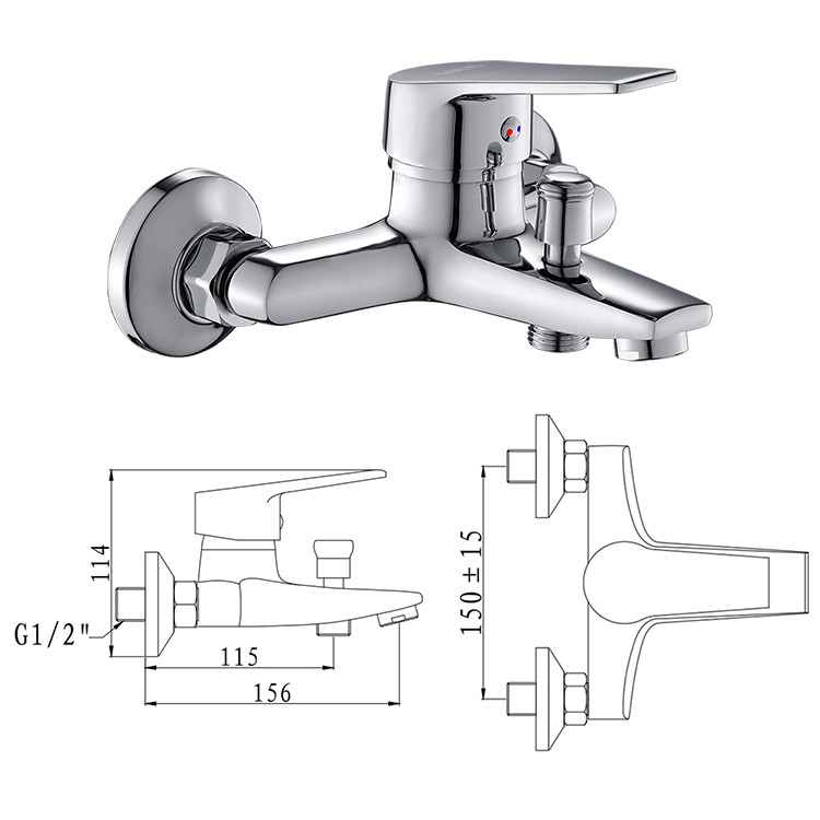 B0005-B Made in china bathroom faucet china supplier,hot cold shower faucet