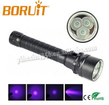 10W Waterproof IP68 Amber Scorpio UV Flashlight Diving